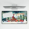thumbnail image 4 of Merry Christmas Santa Reindeer Antlers Abyssinian Sleigh Xmas Winter Holiday Desk Mat Full Keyboard Mouse Pad Cat Lover Kitten Owner Gifts Large Mousepad - 00023, 4 of 5