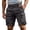 Dark Gray, variant on Cargo Shorts for Men - Lightweight Elastic Waist Knee Length Bermuda Shorts with Pockets Summer Fishing Short Cargo Pants,Light Gray