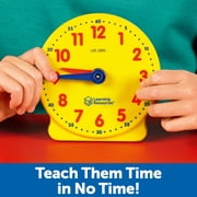 Learning Resources Big Time Student Clock, Teaching & Demonstration Clock Ages 5 and Up