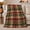 Green Tartan, variant on Autumn Patchwork Plaid, Cozy Artistic Scene, Warm Flannel Blanket for Home Library and Reading Nook with Detailed Artwork, Art Lovers Thanksgiving Gift, Artistic Home Decor