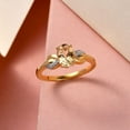 thumbnail image 3 of Citrine Ring for Women 14K Yellow Gold Plated 925 Sterling Silver Zircon Birthstone Jewelry Ct 1 Size 8 Christmas Gifts for Women, 3 of 7