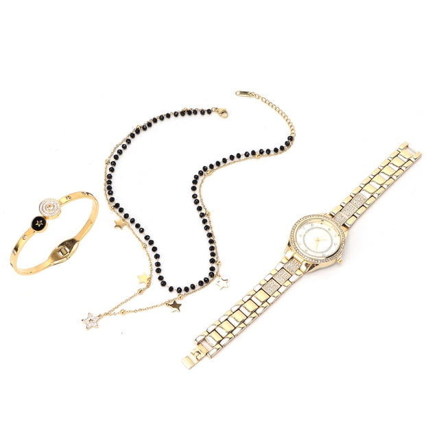 Conjunto de joyas de aniversario, conjunto de joyas para mujer, reloj, pulsera, collar, conjunto de joyas para mujer, salida de alta intensidad