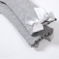 thumbnail image 4 of 5 Pack Baby Girl Knee High Socks Toddler Dress Socks Baby Bow Stocking Cotton Infant Socks, 4 of 7