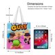 thumbnail image 5 of Stumble Guys Bolso de tela con estampado de lienzo para mujer, bolsa de compras reutilizable y estética, con cremallera interior, regalo para mujer,38*45cm., 5 of 6