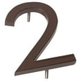 thumbnail image 2 of Montague Metal Products 6" Roman Bronze Floating or Flat Modern House Numbers 0-9 - 2, 2 of 2