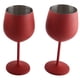 thumbnail image 4 of 4 copas de vino mate de acero inoxidable de 18 oz, color rojo, 4 of 5