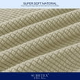 thumbnail image 5 of Subrtex 4-Piece Stretch Textured Grid Sofa Cover Slipcover,Separate Cushion Cover(Sand, Sofa), 5 of 8