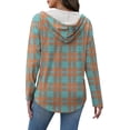 thumbnail image 5 of Womens Tops V Neck Button Sweatshirt for Women Pullover Long SLeeve Shirts Fall Outfits 2026 Loose Fit S-2XL, 5 of 9