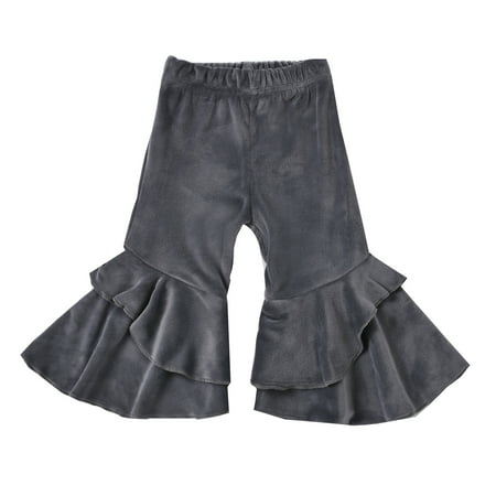 

Zlekejiko Toddler Girls Winter Fashion Solid Pants Trousers For Babys Clothes