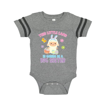 

Inktastic Easter This Little Lamb is Gonna Be a Big Sister Gift Baby Girl Bodysuit