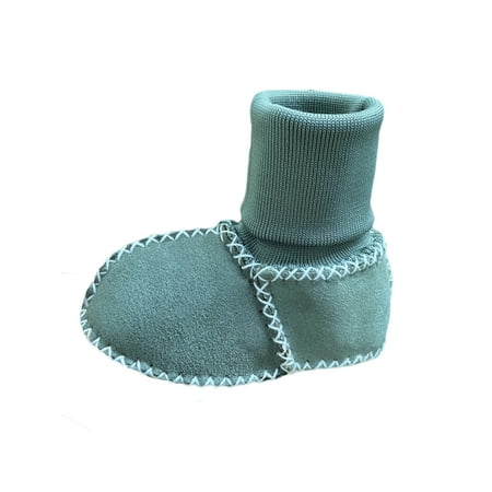 

Harsuny Girls Boys Ankle Boot Prewalker Crib Shoes Plush Lining Sock Boots Walking Non-slip Breathable Booties First Walkers Winter Bootie Green 5C