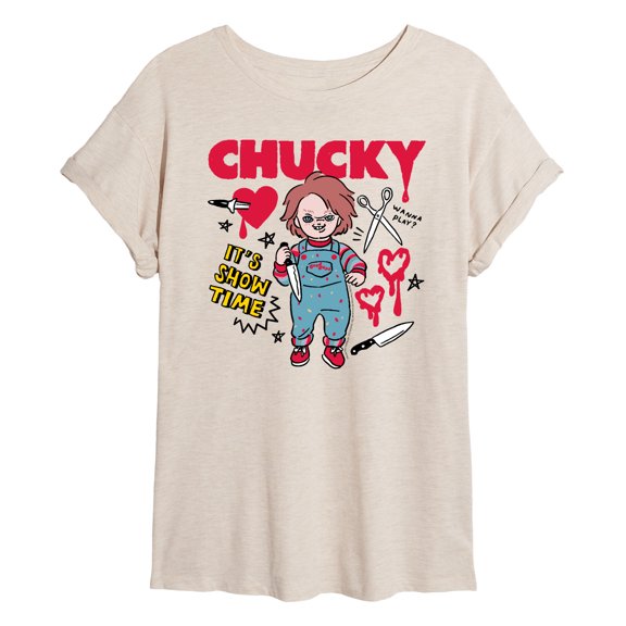Chucky - Chucky Scribbles Oversized Graphic T-Shirt