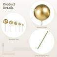 thumbnail image 3 of 324 Pcs Gold Ball Cake Toppers - Mini Balloons Cake Toppers | Assorted Size Balls Cupcake Decorations, Plastic Food-Safe Globose DIY Cake Insert Topper for Wedding Birthday Shower Anniversary, 3 of 5