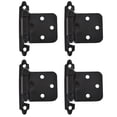 thumbnail image 1 of 4pcs 1/2inch Stacking Cabinet Door Hinge Cabinet Hinge Overlay Cabinet Door Hinge Flush Cabinet Hinge Black for Door Cabinet Home, 1 of 9