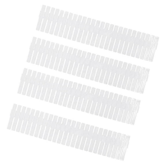 HONMEET Adjustable White Plastic Drawer Dividers 12.7 x 2.7 Inches Organizers for Kitchen, Office, Closet Storage and Home Organization