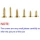 thumbnail image 2 of 1200PCS Pequeño tornillo de cabeza plana cruzada Tornillo autorroscante Gabinete Puerta Bisagras Bisagras, DIY Tornillo multifuncional Accesorios electrónicos Juego de micro tornillos Oro Adepaton YQ-0372, 2 of 5