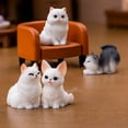 thumbnail image 5 of 12 Pcs Landscape Cat Cat Statue Mini Cat Figurine Tiny Cat Figurines, 5 of 6