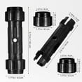 thumbnail image 2 of UPOUART 2Ud Conector Para Palas De Kayak Y Bote Material ABS Negro Con Y Superficie, 2 of 6