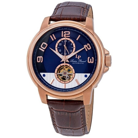 Lucien Piccard Open Heart Automatic Blue Dial Men's Watch LP-28001A-RG-03-BRW