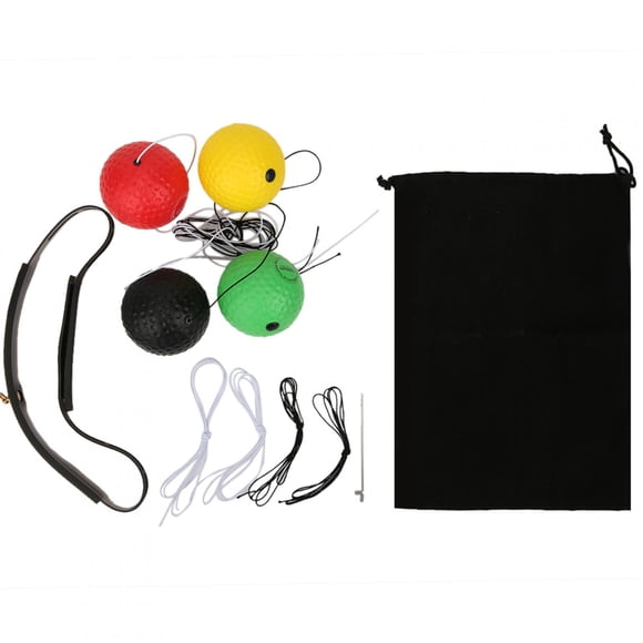 Pelota de boxeo de 4 bolas con respuesta de respuesta, ajustable, de goma espuma de PU, equipo de fitness