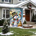 thumbnail image 4 of Christmas Garden Flag Double Sided Printed Festive Yard Banner Linen Outdoor Holiday Decoration for Patio, 4 of 6