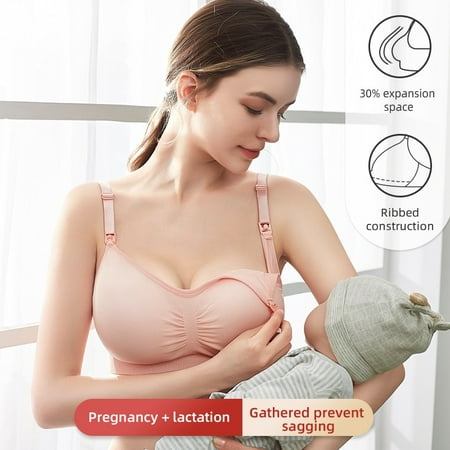 

Plus Size Sleeping Nursing Bra Breathable Women Wirefree Breastfeeding Underwear Seamless Maternity Bra for Women Push Up Maternity Bralette