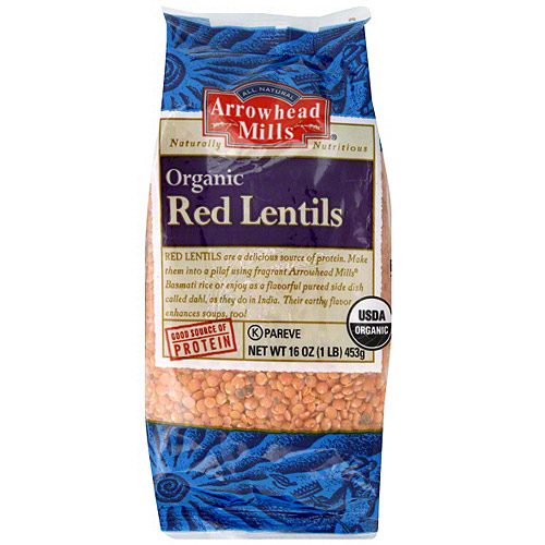 Arrowhead Mills Organic Red Lentils, 16 oz (Pack of 6) by Generic