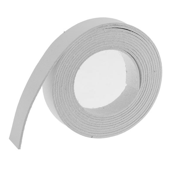 Long DIY Leather Craft Strap Strips 1.5cm Wide For DIY Bag Handle Strap Purse Making - White