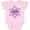 AD-Pink, variant on I Love My Grandma Alzheimer's Awareness with Purple Hearts Boys or Girls Baby Bodysuit