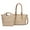Beige, variant on MKF Collection Casey M Signature Women Tote Bag & Crossbody Bag 2-Piece Set Handbag Purse by Mia K - Navy Blue