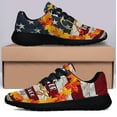 thumbnail image 3 of Fall American flag Fall For Jesus He Never Leaves Shoes Sneakers Black Size 9, 3 of 7