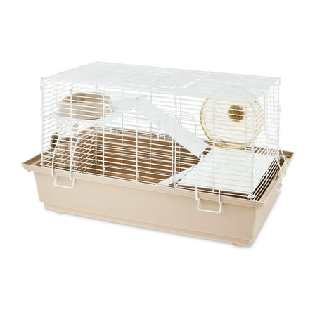 Vibrant Life Split-Level Hamster Habitat with Running Wheel & Feeding Accessories