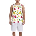 thumbnail image 6 of Rocae Strawberry and Lemon for Men's Basketball Jersey Lightweight and Breathable Athletic Tank Top,Quick-Drying Sports Jersey 3X-Large, 6 of 9