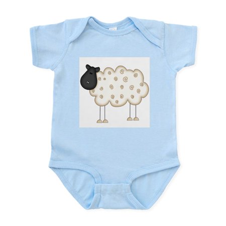 

CafePress - Stick Figure Sheep Infant Bodysuit - Baby Light Bodysuit Size Newborn - 24 Months