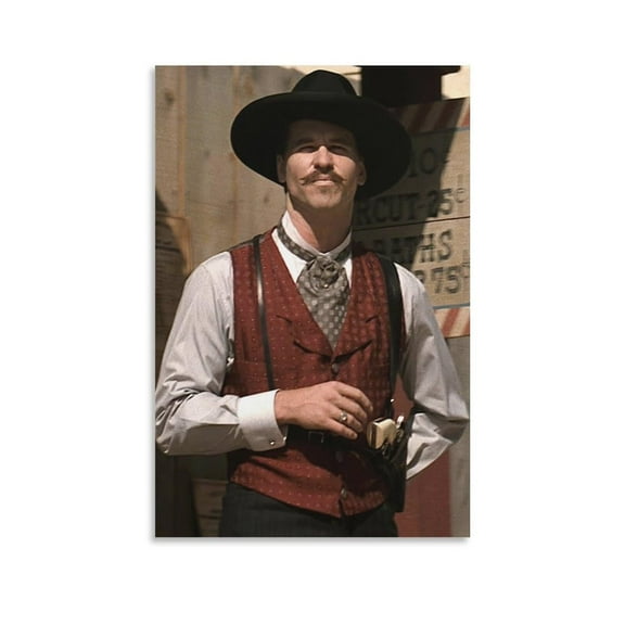 Val Kilmer Doc Holliday Poster Art Wallpaper (1)-Wall Art Poster Decorative Painting Canvas Wall Art Living Room Posters Bedroom Painting