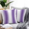 thumbnail image 2 of Purple White Gradient Outdoor Pillow Covers Pack of 2 Simple Pattern Waterproof Throw Pillow Covers Decorative Cushion Cases for Patio Garden Tent Balcony Couch 24x24 inch, 2 of 8