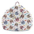 thumbnail image 1 of Bolsa de Frijoles , Funda para Silla, Funda para Sofá de Almacenamiento de Animales de Peluche ños, para Solárium, Asiento Suave Perro de gafas Baoblaze Cubierta de la bolsa de frijoles, 1 of 8