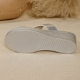 thumbnail image 6 of Sandals for Women Women's Casual Versatile Wedge Heel Round Toe Plus Size Comfortable And Stylish Sandals For Spring And Summer.,Silver,36, 6 of 9