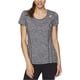thumbnail image 1 of Reebok Varigated Heathered - Camiseta básica para mujer, color negro, extragrande, 1 of 3