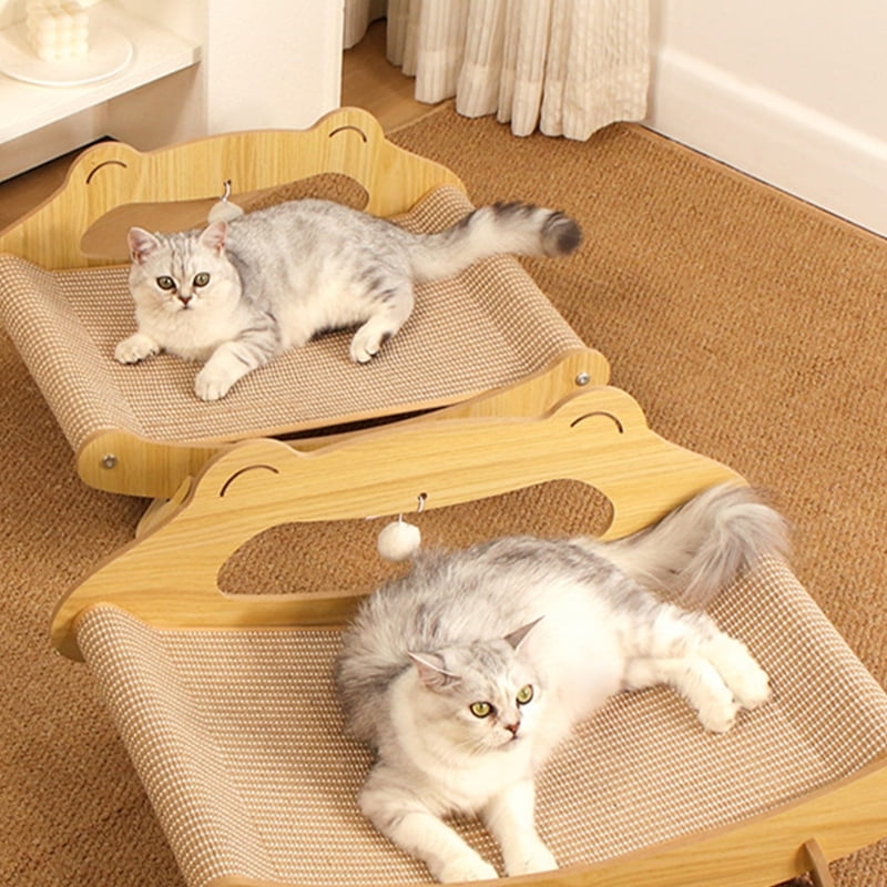 Pet Scratch Bed Wooden Rack Bed Kittens Dog Bed Large Size Protects Furniture