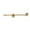 Gold IP, variant on Industrial Barbell with Skull Design Anodized Titanium 14G