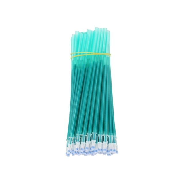 100 Pcs 0.5mm Encre de Remplacement Stylo Effaçable Recharges Accessoires Pointe Fine, Effaçable Vert