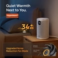 thumbnail image 2 of DREO Space Heater, 1500W Portable Heaters for Inside, Electric Heater with Thermal Sensor for Home, Digital Display, 12H Timer, 3 Modes, Safe Quiet Heater for Bedroom,White, 2 of 6