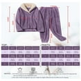 thumbnail image 2 of JUNWELL Women‘s Fuzzy Fleece Pajamas Sets 2 Pieces Pjs Loungewear Flannel Plush Sleepwear, 2 of 2