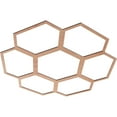 thumbnail image 2 of 36"OD x 12 5/8"ID x 3/8"T Florin Wood Fretwork Pierced Ceiling Medallion, Cherry, 2 of 3