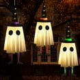 thumbnail image 5 of Set Of 3 Halloween Hanging Halloween Decorations Outdoor Hanging With Witch Hat Glowing Witch Hat Lights Halloween For Yard Patio Garden Tree Outside Sunset Lights for Boys String of Lights Battery, 5 of 9