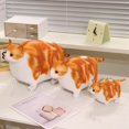 thumbnail image 2 of Simulated 3D Super Soft Fat Cat Stuffed Animal，Lifelike Cat Plush Pet Toy Pillow Home Decor Gift, 2 of 9