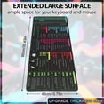 thumbnail image 2 of sixwipe Large Excel Shortcuts Mouse Pad (XXL), Non Slip 35.4 x 15.7 inches Excel Cheat Sheet Desk Pad, 3mm Thickened Gaming Mouse Mat with Stitched Edges for Work, Game, Office, Home, 2 of 7