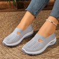thumbnail image 2 of CHENge Women's Orthopedic Sneakers Hollow Mesh Shoes Fashion Hand Stitching Lightweight Breathe Arch Support Non- Casual Walking Shoes, 2 of 9