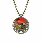 Anarchy Antiwar Dada Art Art Deco Fashion Pendant Star Necklace Moon Chain Jewelry